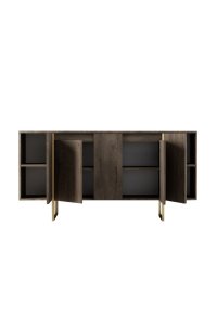 Consolă Luxe Nuc 160x35x80 cm - 10