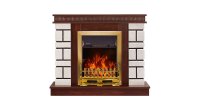 Semineu electric Nazary mini nuc & Galileo gold, Art Flame, 874x1080x245 mm, 2000W - 3