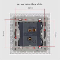 Intrerupator Cap Scara Cu Panou din Sticla Securizata Techstar® TGS 01, 220V, 16A, 86 x 86 mm, Auriu, cu 1 Modul - 1
