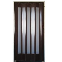 Usa plianta Vista Flex din pvc, Wenge, 85x203cm - 1