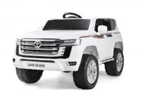 Masinuta electrica pentru 2 copii, Toyota Land Cruiser 140W 12V PREMIUM, alba - 1