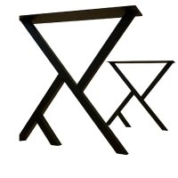 Set picioare masa metal Homs, Negru, 72x60 cm,30730 - 1