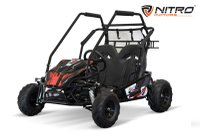 Buggy Electric Nitro Gokart 2000W pentru 2 Copii, 60V 20Ah, Culoare Rosie - 1