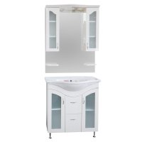 Set mobilier baie Palmiye 3 piese alb 105 cm - Design modern si functionalitate - 1