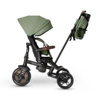 Tricicleta pentru copii Qplay Comfo Max Verde, ultrapliabila, scaun pivotant, roti eva, spatar reglabil - 1