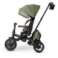 Tricicleta pentru copii Qplay Comfo Max Verde, ultrapliabila, scaun pivotant, roti eva, spatar reglabil - 11