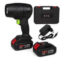 Suflanta aer portabila fara fir 48V cu 2 acumulatori NEAGRA - 1