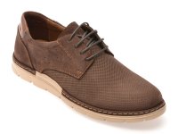 Pantofi OTTER maro, E1971, din nabuc - 1