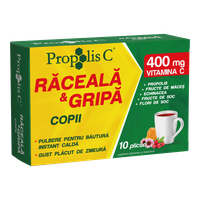 Fiterman Propolis C pentru Raceli si Gripa Copii, 10 Plicuri - 1