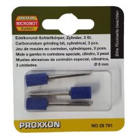 Set biaxuri cilindrice Proxxon 28781 din corindon, 8 mm, 3 piese - 1