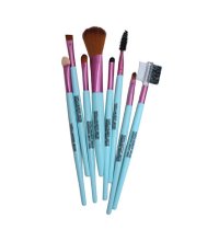 Set de 8 Pensule pentru Machiaj, Turcoaz - 1