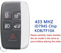 Cheie Auto Completa Programabila 433MHz, cu 5 butoane, cip PCF7945, compatibila Land Rover Discovery, Freelander, Range - 3