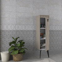 Dulap de Baie Cosmos Crem 35x145 cm - Solutie Moderna de Depozitare - 3