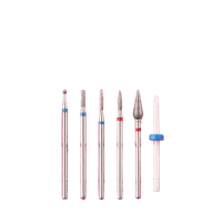 Set 6 Capete de Freză Pink R10 – Bituri Diamant &amp; Ceramic pentru Manichiură și Pedichiură - 1