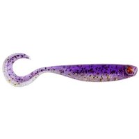 Mustad Mezashi Curly Tail Minnow Purple Magic, shad de 9 cm, 6 bucati - 1