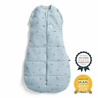 ErgoPouch Dragonflies, sistem 2 in 1 de infasat si sac de dormit, 3-6 luni, 6-8 kg, TOG 2.5, bumbac organic - 1