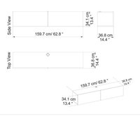 Comoda TV Poling - Alb, Sapphire - 4