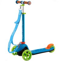 Trotineta pliabila Trunki albastru S cu ghidon reglabil, curea si husa pentru transport, greutate admisa 50 kg - 5