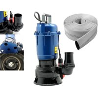 Pachet Pompa Apa Murdara si Canalizare cu Plutitor IBO MAGNUM 4500, 1500 W, 500 l/min, H Refulare 20 m + Furtun 20 m - 1