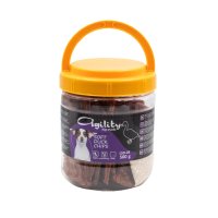 AGILITY Chipsuri, XS-XL, Rață, găletușa recompense câini, 500g - 2