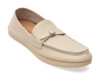 Mocasini IMAGE albi, 2595, din piele naturala - 1