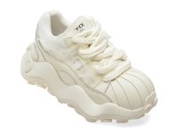 Pantofi sport GRYXX 8607 albi din material textil si piele naturala - 1