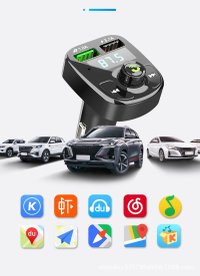 Modulator FM Bluetooth MRG MCS10, Handsfree, MP3 WMA, USB 3.1A, Display - 5