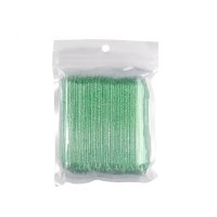 Set 100 Betisoare pentru Impins Cuticula din PVC - Verde - PVC100-VER - 1