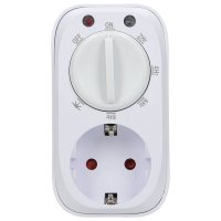 Priza programabila mecanic ORNO OR-PRE-445GS, Schuko, 3680 W, 16A, IP20, senzor crepuscular, 4 moduri de lucru, alb - 2