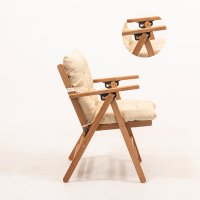 Scaun de gradina My027 Crem 46x89x43 cm - 4