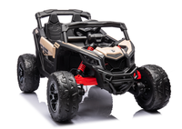 Masinuta electrica pentru copii Can Am  Marverick UTV kaki, 90w, acumulator 12V7Ah, deschidere usi, iluminare led, sistem audio bluetooth, usb, radio fm - 1