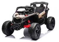 Masinuta electrica pentru copii Can Am  Marverick UTV kaki, 90w, acumulator 12V7Ah, deschidere usi, iluminare led, sistem audio bluetooth, usb, radio fm - 3