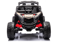 Masinuta electrica pentru copii Can Am  Marverick UTV kaki, 90w, acumulator 12V7Ah, deschidere usi, iluminare led, sistem audio bluetooth, usb, radio fm - 4