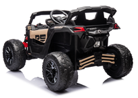 Masinuta electrica pentru copii Can Am  Marverick UTV kaki, 90w, acumulator 12V7Ah, deschidere usi, iluminare led, sistem audio bluetooth, usb, radio fm - 6