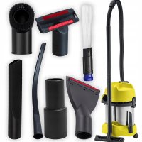 Set 7 Accesorii pentru Aspiratoare Universale, Diametru 32-39 mm, Adaptor Inclus 35-39 mm, Universale, Negru - 7