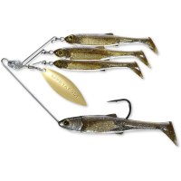 Spinnerbait Livetarget Rig, Medium, culoare Purple Dark Amber-Gold, 14g - 1