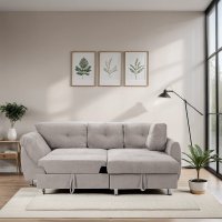 Colțar Extensibil MERLIN, cu lada depozitare, variante stânga/dreapta, 230 x 190 x 93 cm - 5