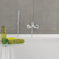 Baterie cada dus Grohe Eurosmart Cosmo,montare pe perete,set dus inclus-32832000 - 1