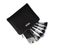 Set de 15 Pensule de Machiaj Luxorise Silver cu Borseta - 3