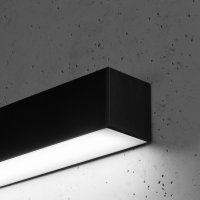 Aplica LED Pinne Negru 4000K - 118x6x6 cm - 5