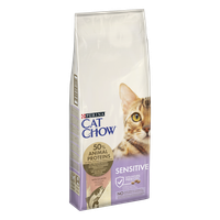 PURINA CAT CHOW Sensitive, Somon, 15 kg - 1