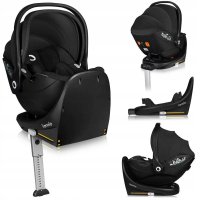 Lionelo Moxie i-Size - Scoica Auto cu Baza Rotativa 360, Protectie Avansata si Ventilatie, Negru - 1