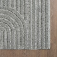 Covor rotund Art Argintiu boho 120x120 cm - 2