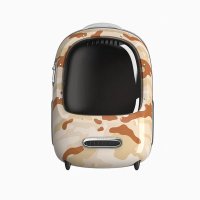 Rucsac PETKIT Cat Travel Bag 2 cu Hublou, Ventilare Eficienta si Iluminare, Desert Camo - 1