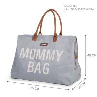 Geanta de infasat Childhome Mommy Bag Gri - 5