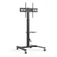 Stand Mobil Techly ICA-TR228 pentru Televizoare de 32inch-70inch, Reglabil, Capacitate 40kg, Negru - 1