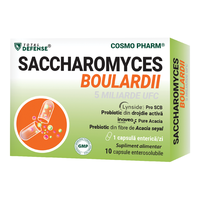 Supliment Probiotic Saccharomyces boulardii 5 miliarde UFC, 10 capsule, Cosmo Pharm - 1