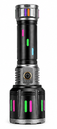 Lanterna de mana LED Profesionala COBA CB G683 de 80W Acumulator 26650 USB Power Bank Raza pana la 1000m - 1