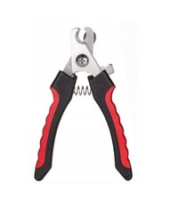 Cleste pentru taiat unghii caini si pisici, maner ergonomic, negru/rosu - 4