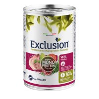 EXCLUSION Mediterraneo Monoprotein Vițel pentru Câini, Conservă Hrană Umedă, 400g, XS-XL - 1